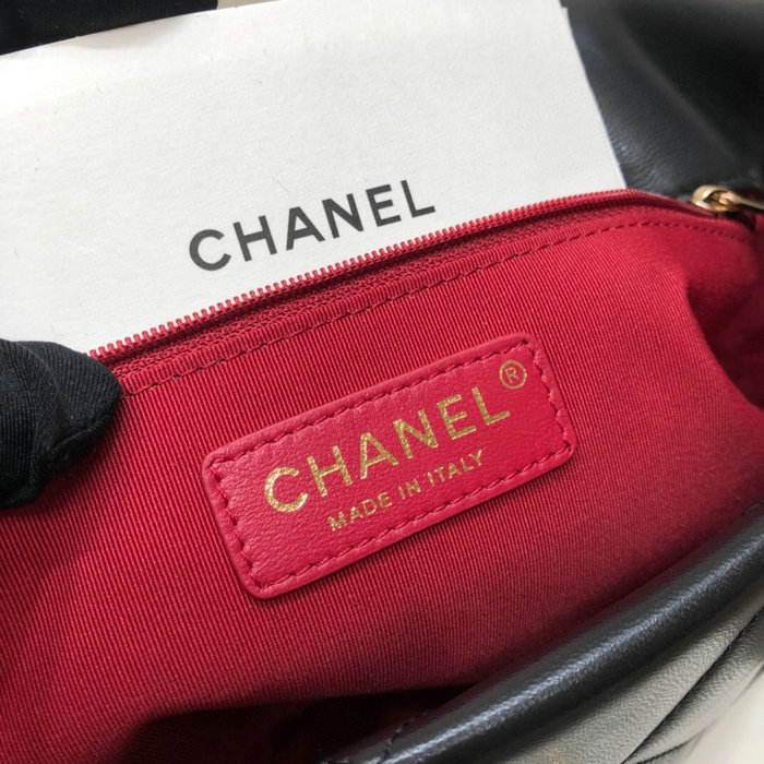 Chanel Lambskin Flap Bag Black AS2300