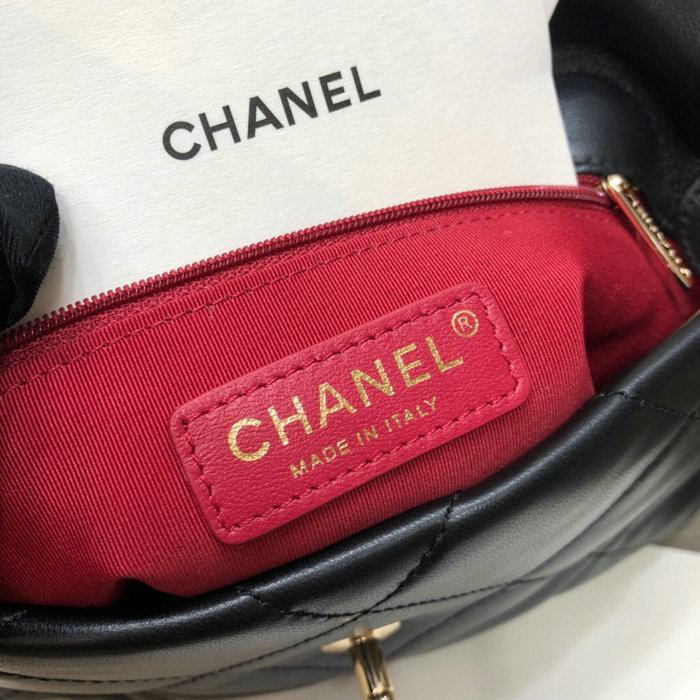 Chanel Lambskin Small Flap Bag Black AS2299