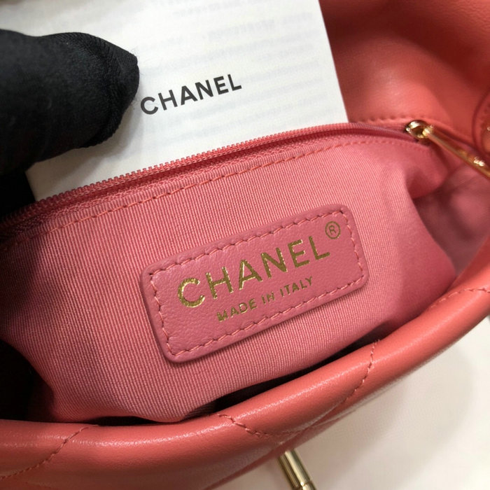 Chanel Lambskin Small Flap Bag Coral AS2299