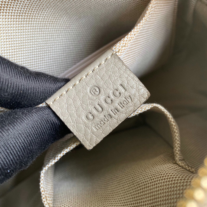 Gucci Soho Leather Disco Bag Grey 308364