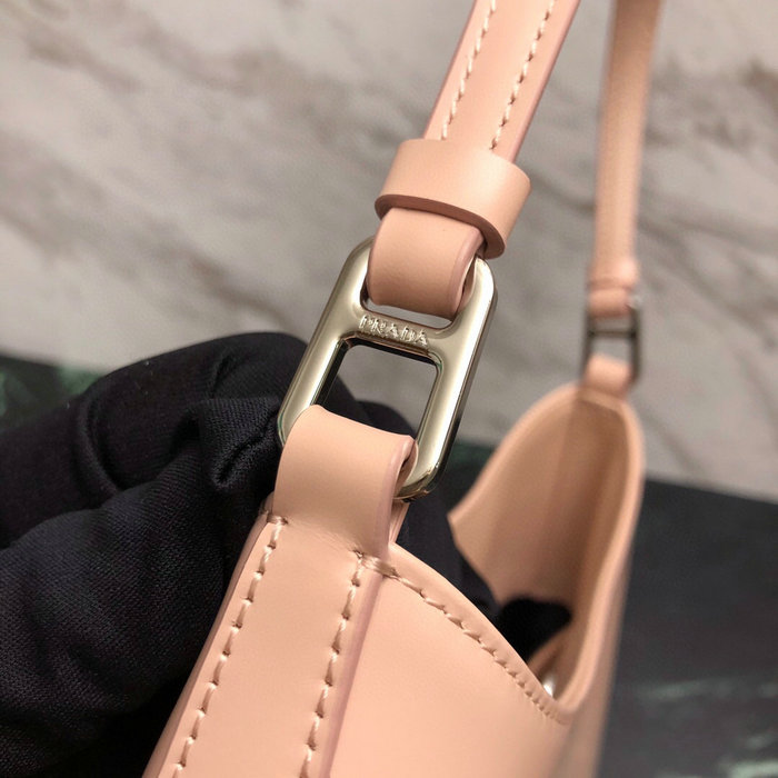 Prada Cleo Brushed Leather Shoulder Bag Nude 1BC499