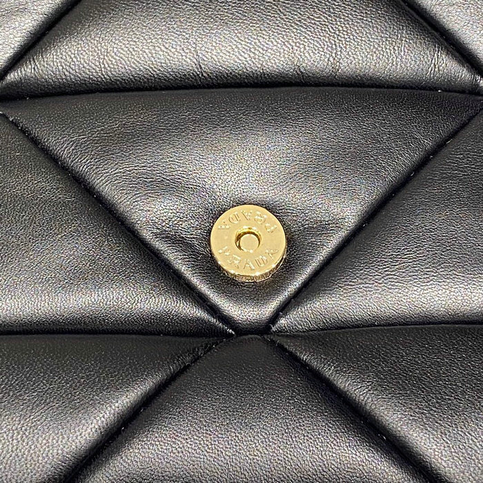Prada System Nappa Leather Patchwork Bag Black 1BD291