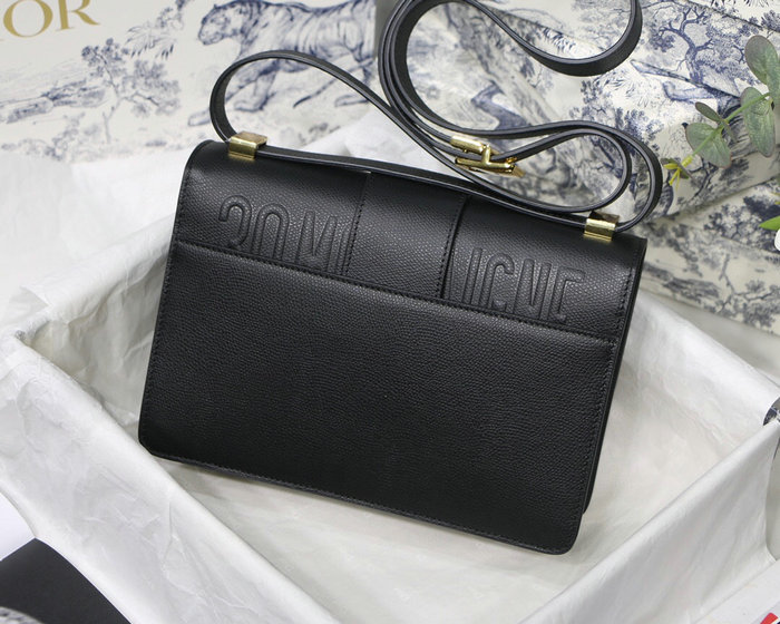 Dior 30 Montaigne Grained Calfskin Bag Black M9030