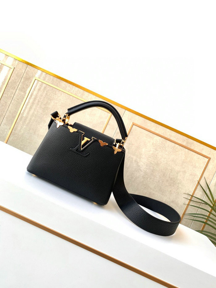 Louis Vuitton CAPUCINES MINI Black M56669