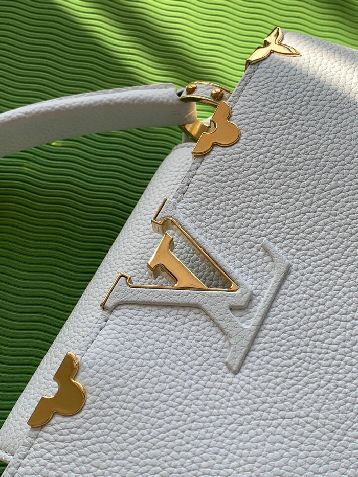 Louis Vuitton CAPUCINES MM White M54663