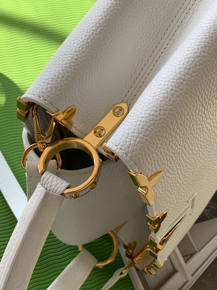 Louis Vuitton CAPUCINES MM White M54663