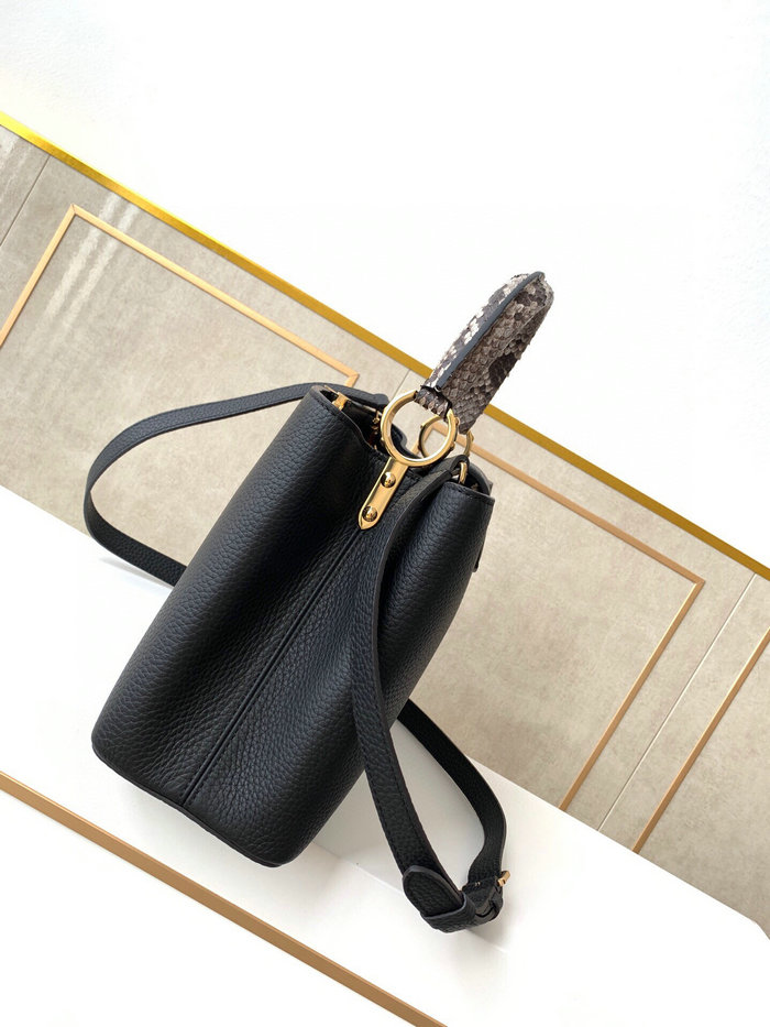 Louis Vuitton Capucines BB Black and Rose M97980