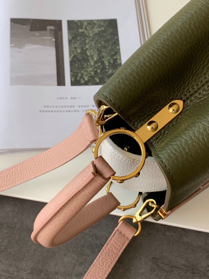 Louis Vuitton Capucines BB Green&Pink M53963