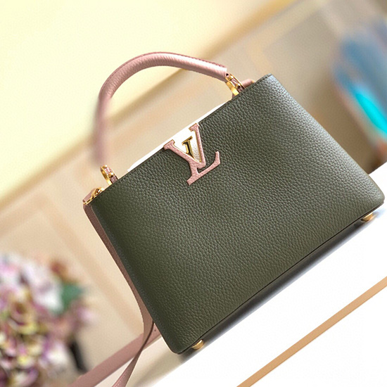 Louis Vuitton Capucines BB Green&Pink M53963