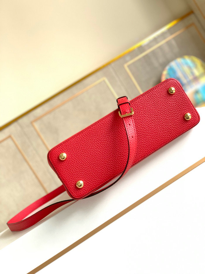 Louis Vuitton Capucines BB Red and Coffee M97980
