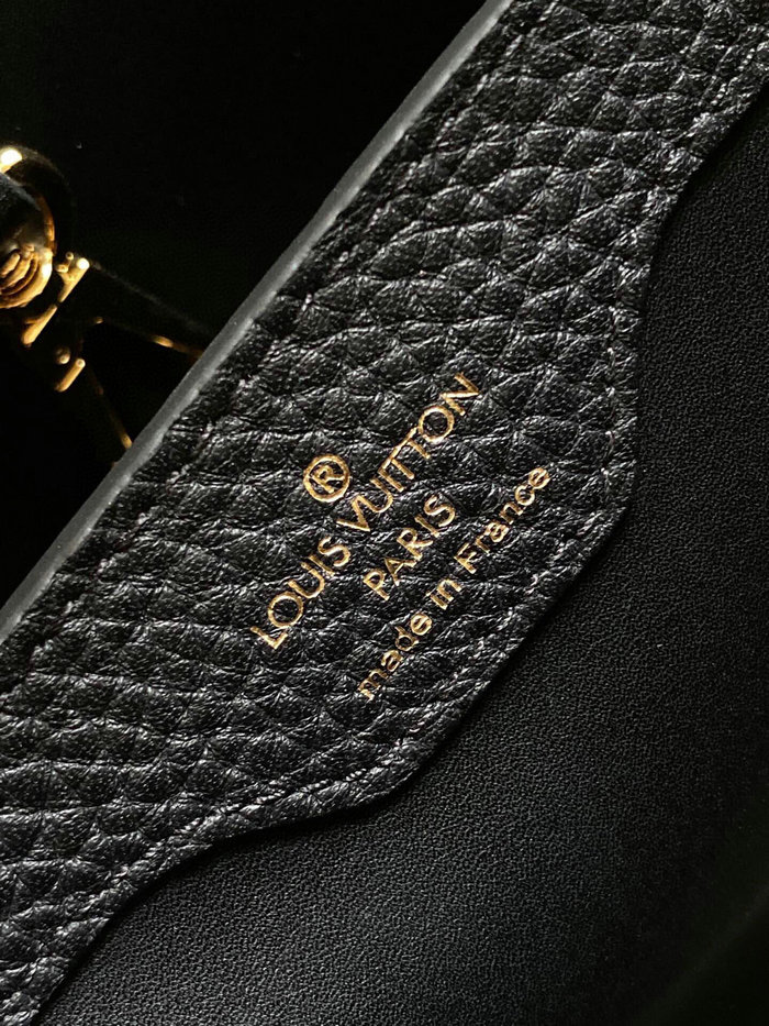 Louis Vuitton Taurillon Leather Capucines BB Black M97980