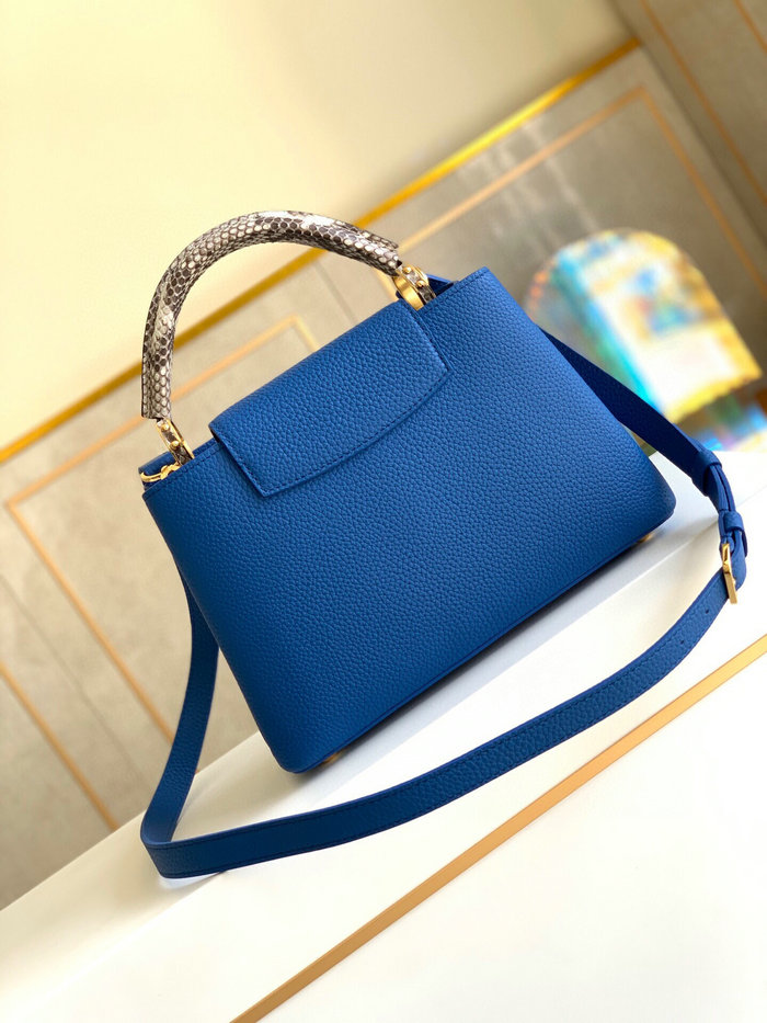 Louis Vuitton Taurillon Leather Capucines BB Blue M97980