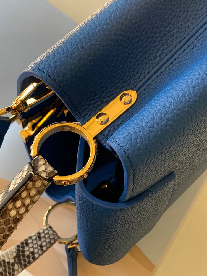 Louis Vuitton Taurillon Leather Capucines BB Blue M97980