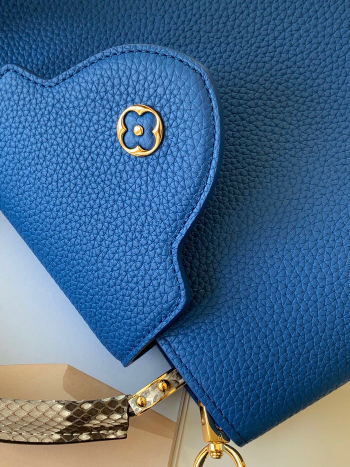 Louis Vuitton Taurillon Leather Capucines BB Blue M97980