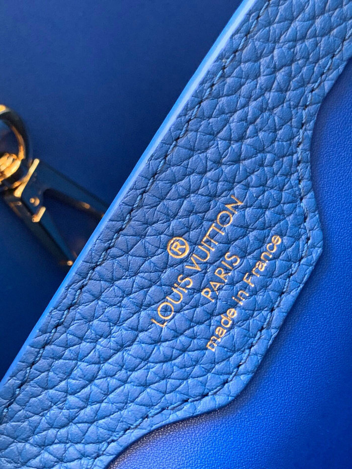 Louis Vuitton Taurillon Leather Capucines BB Blue M97980