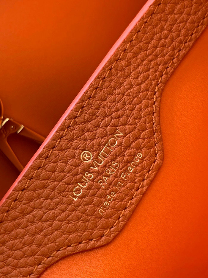 Louis Vuitton Taurillon Leather Capucines BB Orange M97980