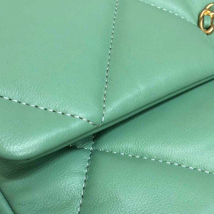 Chanel 19 Lambskin Large Flap Bag Green AS1161