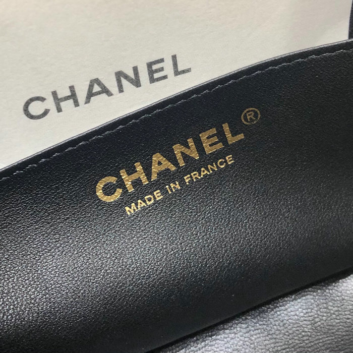 Classic Chanel Lambskin Mini Flap Bag Black CF1115