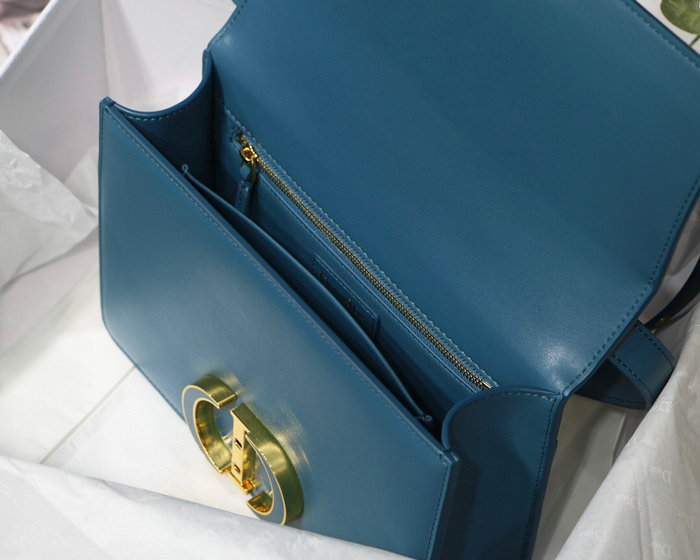 Dior 30 Montaigne Calfskin Bag Blue M9030