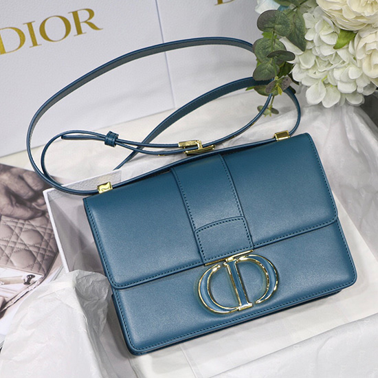 Dior 30 Montaigne Calfskin Bag Blue M9030