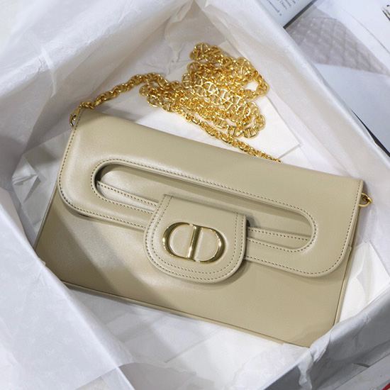 Dior Medium Diordouble Bag White M8018