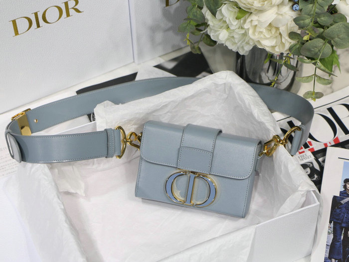 Dior Smooth Calfskin 30 Montaigne Box Bag Skyblue M9032