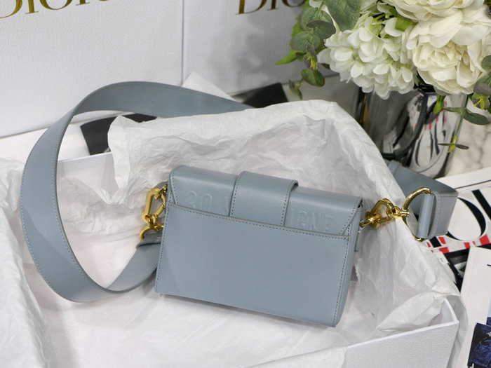 Dior Smooth Calfskin 30 Montaigne Box Bag Skyblue M9032