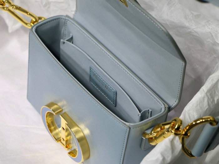 Dior Smooth Calfskin 30 Montaigne Box Bag Skyblue M9032