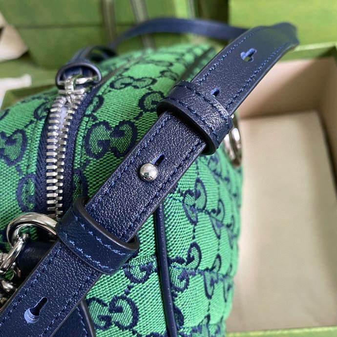Gucci GG Marmont Multicolor Small Shoulder Bag Green 447632