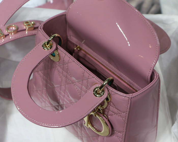 My Lady Dior Patent Bag Light Pink M8001