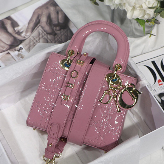 My Lady Dior Patent Bag Light Pink M8001