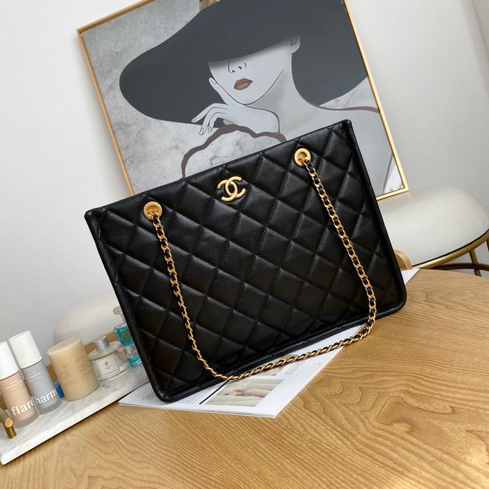 Chanel LARGE SHOPPING BAG Black AS2360