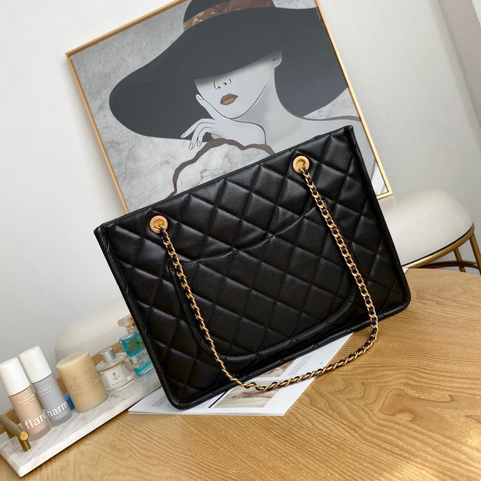 Chanel LARGE SHOPPING BAG Black AS2360