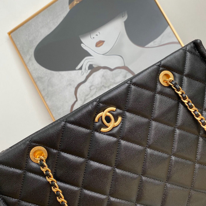 Chanel LARGE SHOPPING BAG Black AS2360