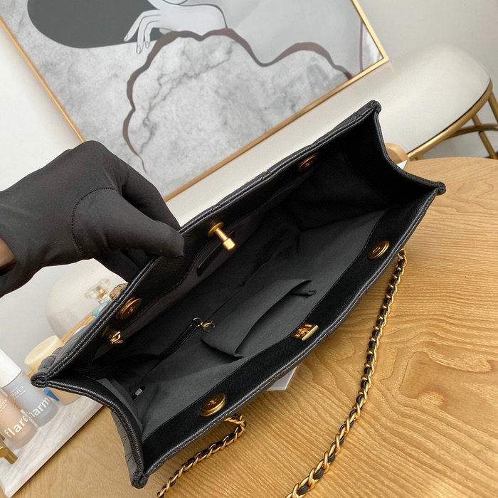 Chanel LARGE SHOPPING BAG Black AS2360