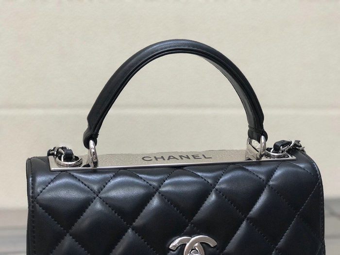 Chanel Lambskin Small Flap Bag with Top Handle AS922361