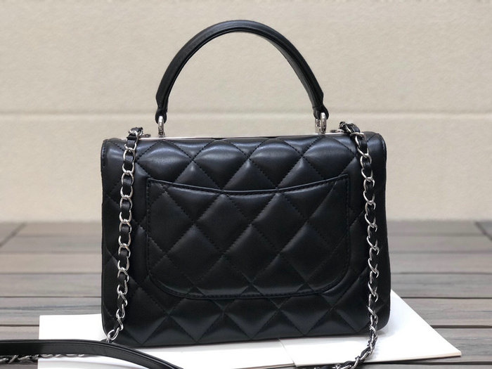 Chanel Lambskin Small Flap Bag with Top Handle AS922361