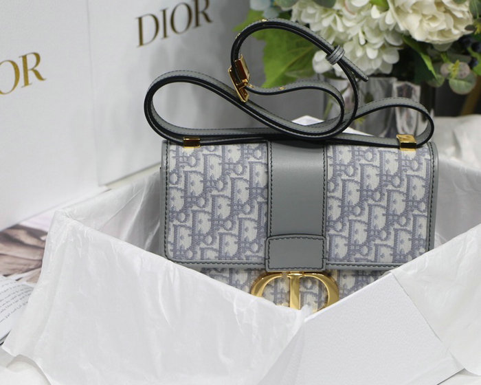 Dior 30 Montaigne Shoulder Bag Grey M9030