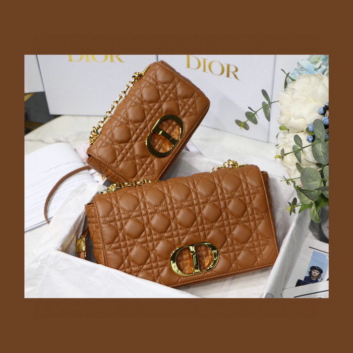 Dior Caro Bag Indigo Camel DM8017