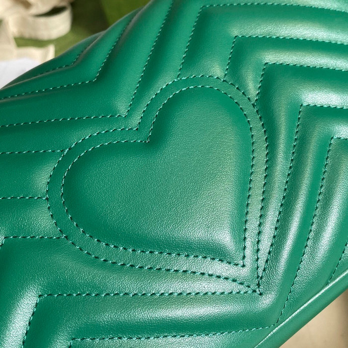 Gucci GG Marmont Matelasse Shoulder Bag Green 443497