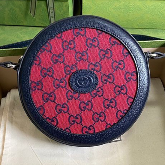 Gucci GG Multicolour Shoulder Bag Red 658825