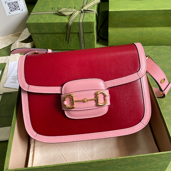 Gucci Horsebit 1955 Small Shoulder Bag Red 602204