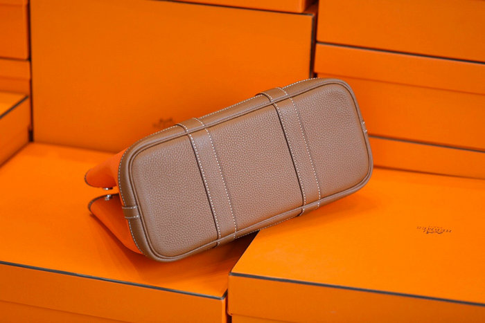 Hermes Canvas Garden Party 30 36 Bag Orange HG30361