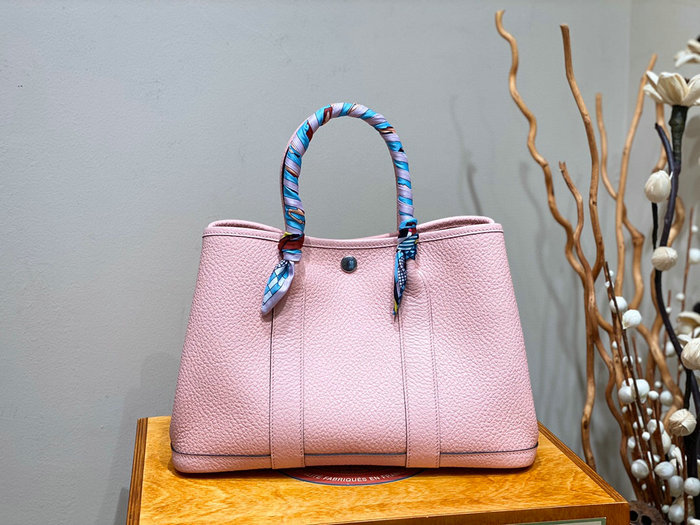 Hermes Leather Garden Party 30 36 Bag Pink HG30361