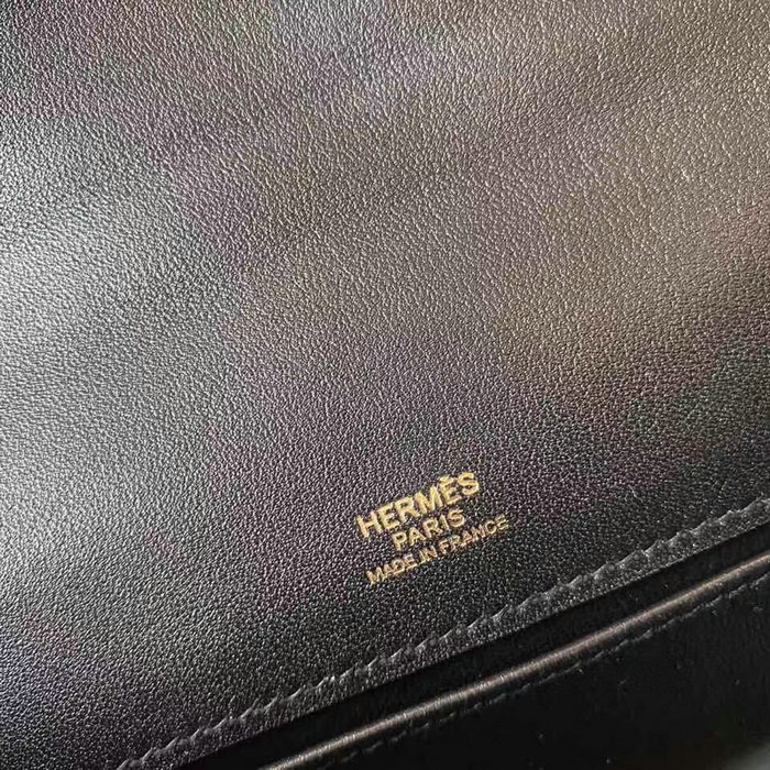 Hermes Swift Kelly Pochette Black HK2210