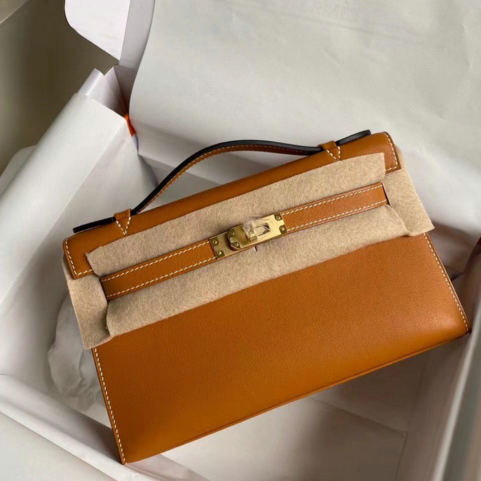 Hermes Swift Kelly Pochette Brown HK2210