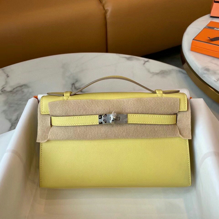 Hermes Swift Kelly Pochette Light Yellow HK2210