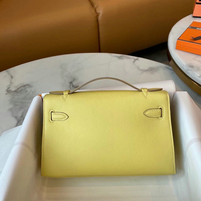 Hermes Swift Kelly Pochette Light Yellow HK2210