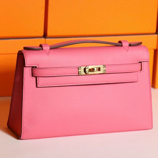 Hermes Swift Kelly Pochette Peach HK2210