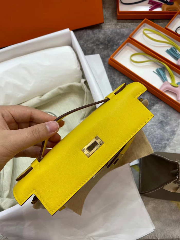 Hermes Swift Kelly Pochette Yellow HK2210